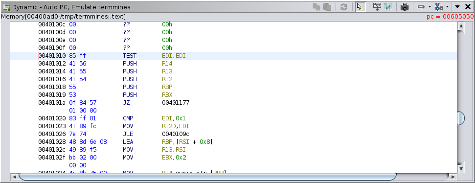 Listing after crashing