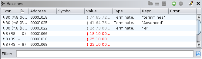 Watches for patching command-line arguments after setting