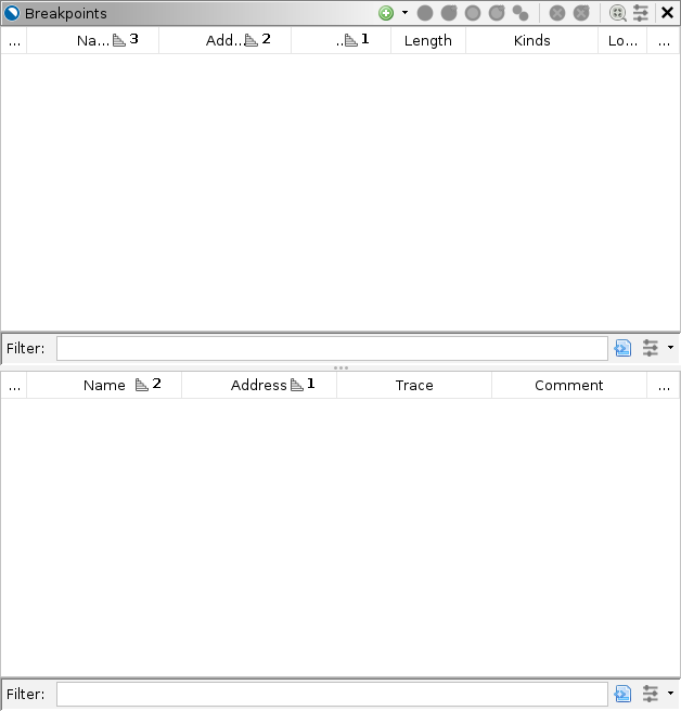 The breakpoints window